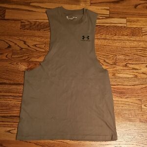 Under Armour Khaki Green Sleeveless Top